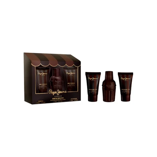ADDICTIVE INDULGENCE. EDP+GEL BANHO+AFTER SHAVE. Marca: Pepe Jeans