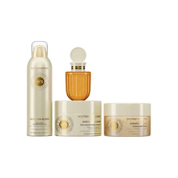 GODDESS ELIXIR. ESPUMA DE BANHO+CREME CORPO+OLEO CORPORAL. Marca: Women Secret